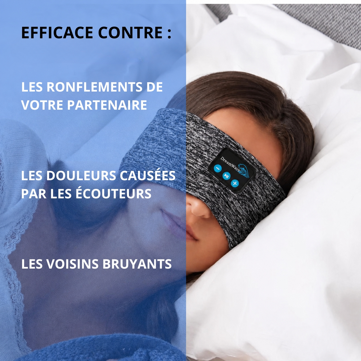 Bandeau audio DreamWave, confort exceptionnel