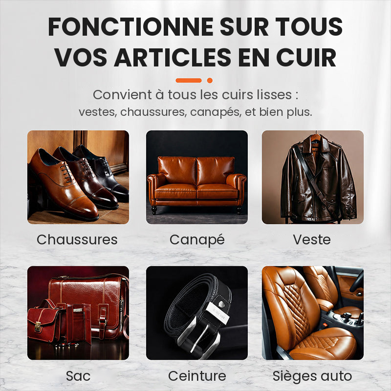 Compatible avec tous les articles en cuir